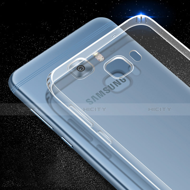 Carcasa Silicona Ultrafina Transparente T06 para Samsung Galaxy C5 Pro C5010 Gris