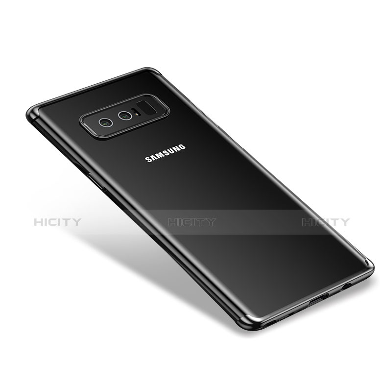 Carcasa Silicona Ultrafina Transparente T06 para Samsung Galaxy Note 8 Duos N950F Plata