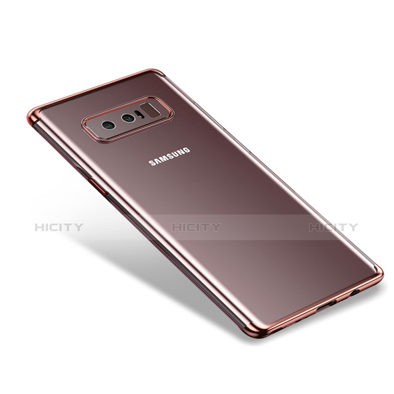 Carcasa Silicona Ultrafina Transparente T06 para Samsung Galaxy Note 8 Rosa