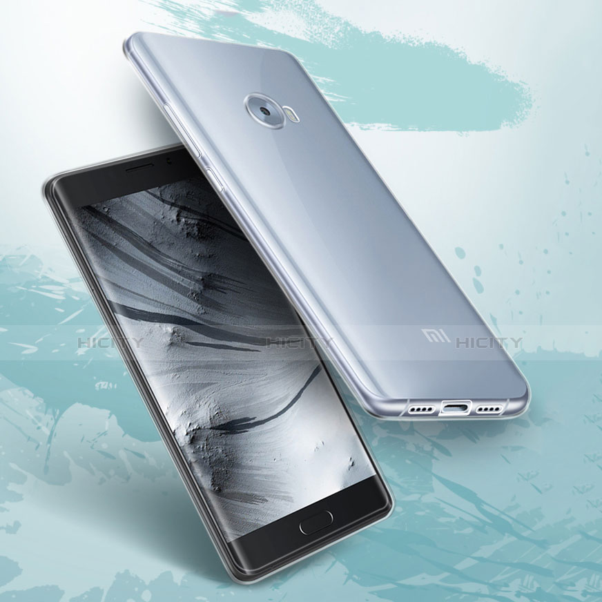 Carcasa Silicona Ultrafina Transparente T06 para Xiaomi Mi Note 2 Special Edition Gris