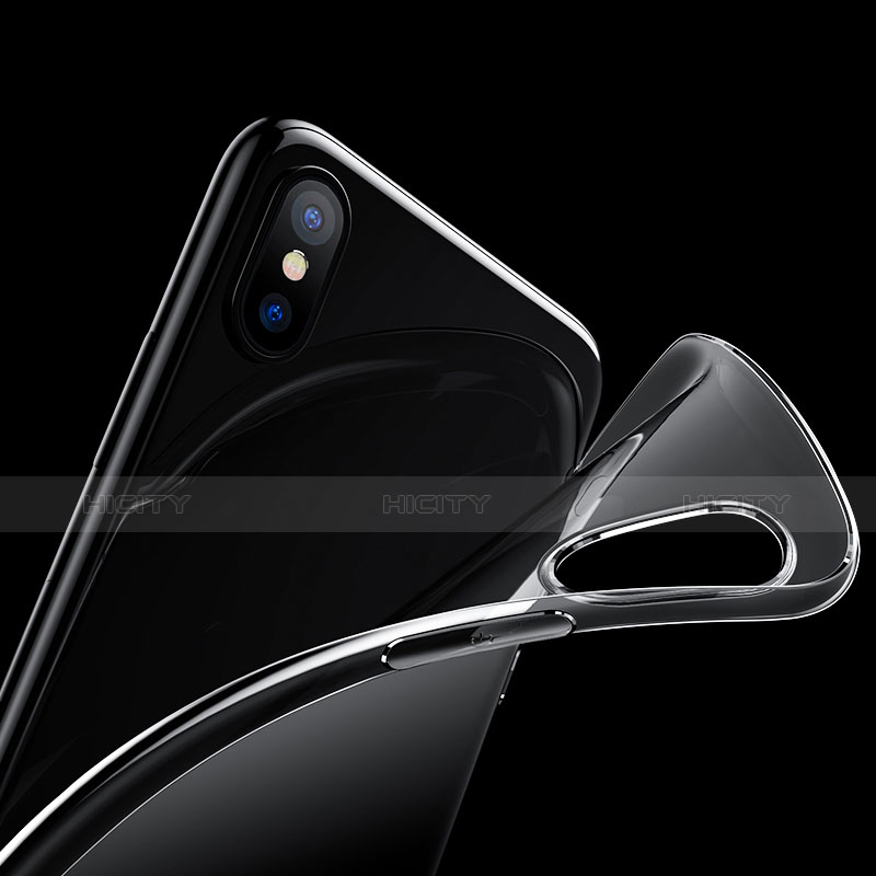 Carcasa Silicona Ultrafina Transparente T07 para Apple iPhone X Claro