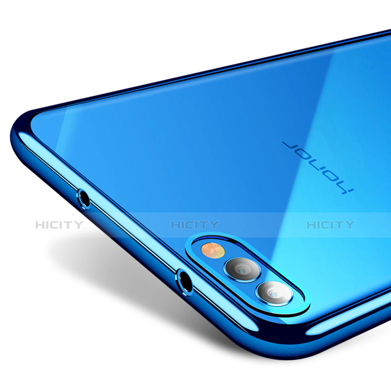 Carcasa Silicona Ultrafina Transparente T07 para Huawei Honor V10 Azul