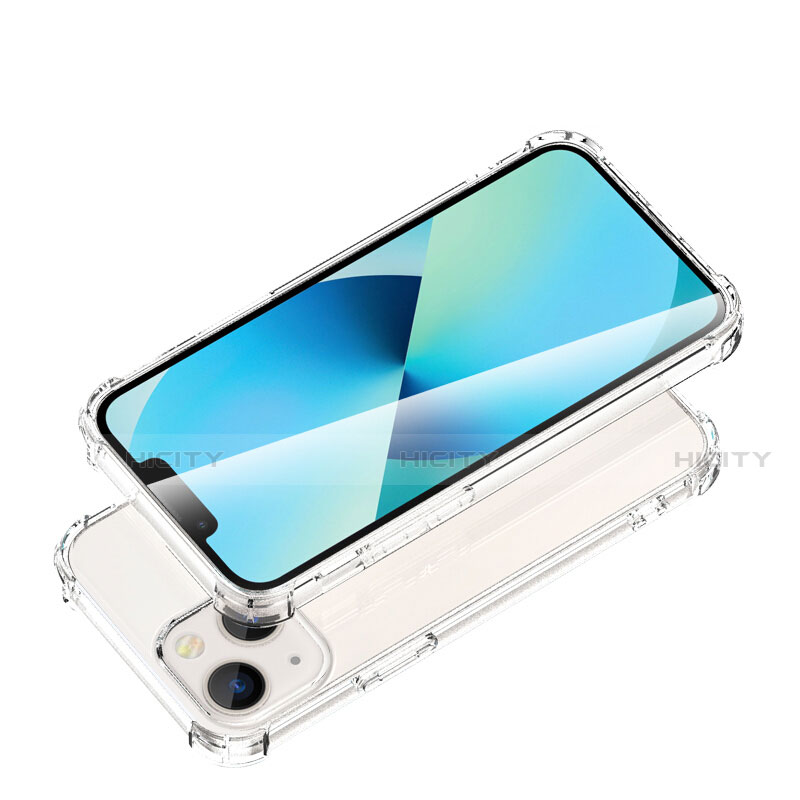 Carcasa Silicona Ultrafina Transparente T08 para Apple iPhone 13 Mini Claro