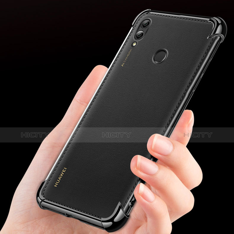 Carcasa Silicona Ultrafina Transparente T08 para Huawei Enjoy Max Negro