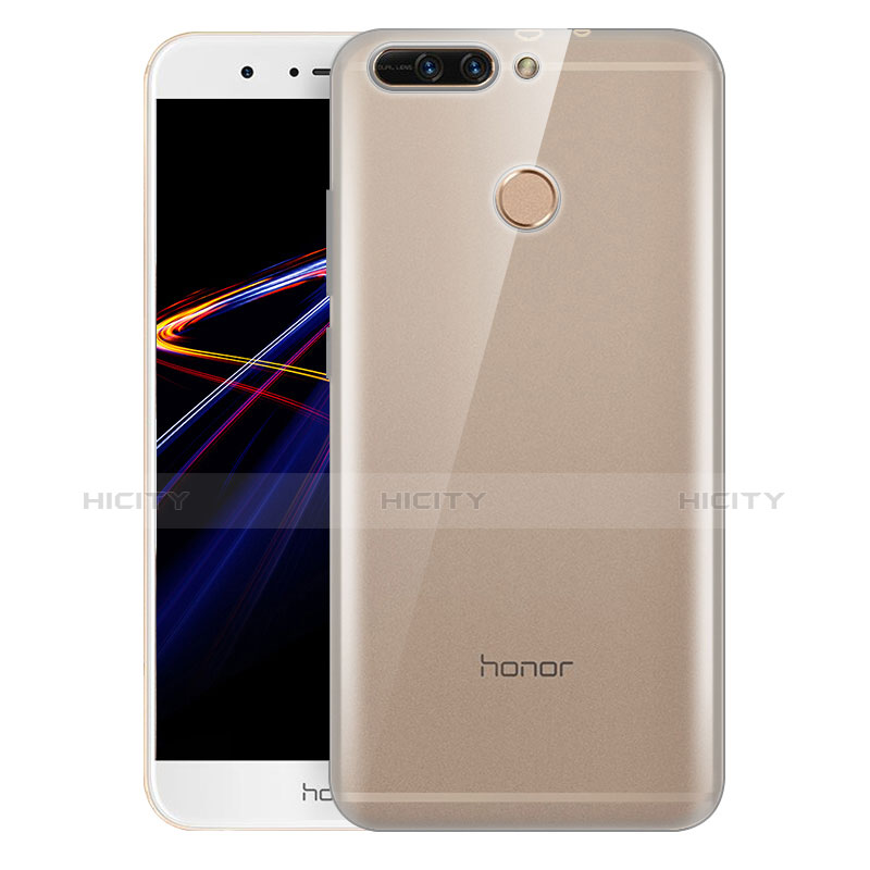 Carcasa Silicona Ultrafina Transparente T08 para Huawei Honor V9 Gris