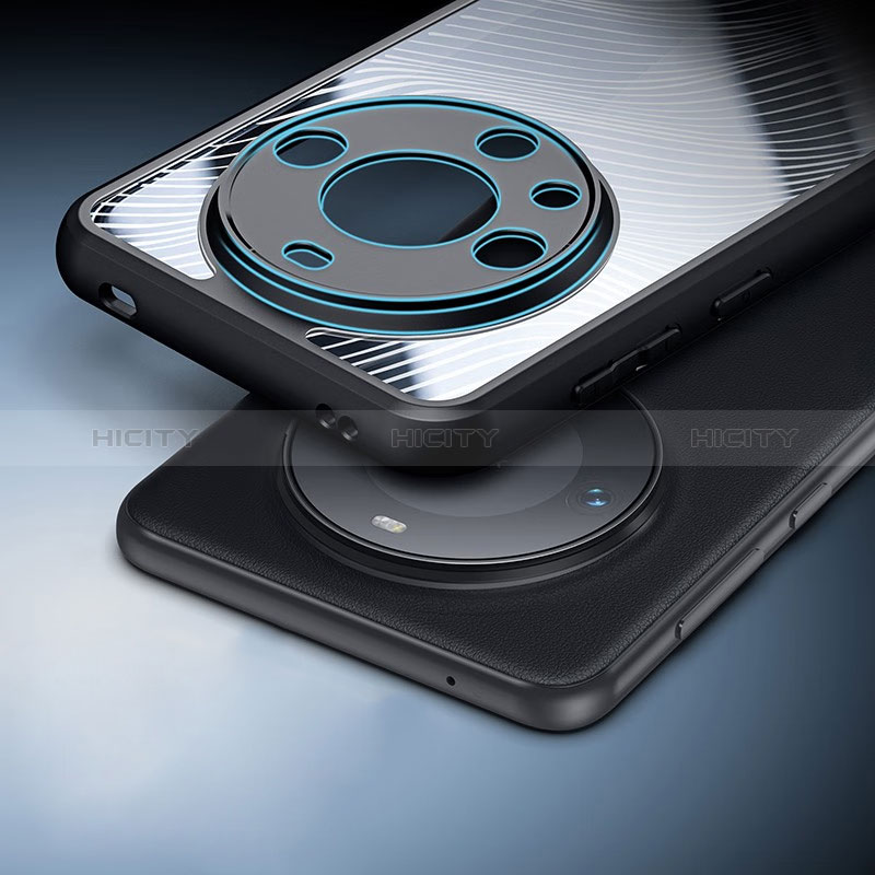 Carcasa Silicona Ultrafina Transparente T08 para Huawei Mate 60 Pro+ Plus Negro