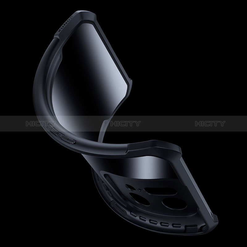Carcasa Silicona Ultrafina Transparente T08 para Oppo Find X5 5G Negro