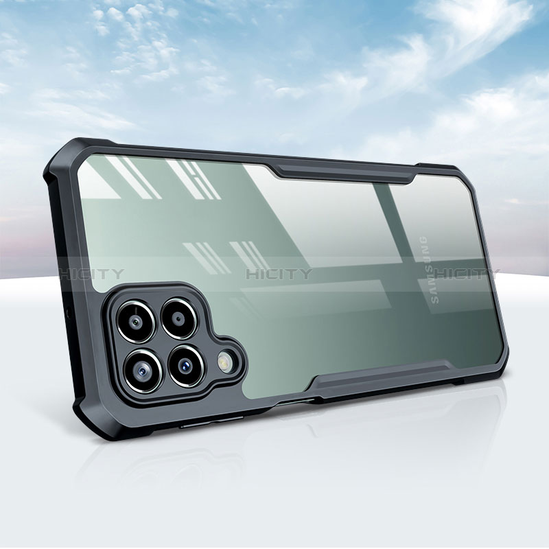 Carcasa Silicona Ultrafina Transparente T08 para Samsung Galaxy A12 Negro