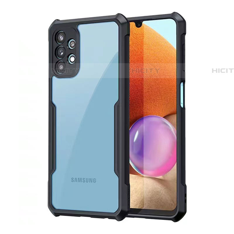 Carcasa Silicona Ultrafina Transparente T08 para Samsung Galaxy A72 5G Negro