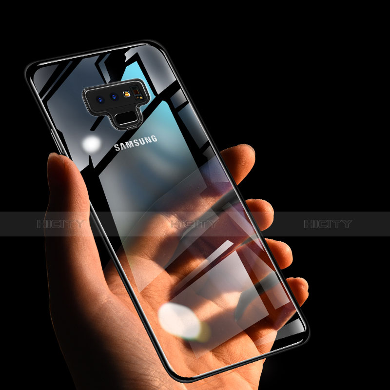 Carcasa Silicona Ultrafina Transparente T08 para Samsung Galaxy Note 9 Negro