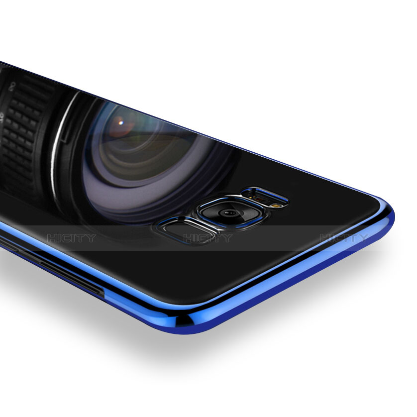 Carcasa Silicona Ultrafina Transparente T08 para Samsung Galaxy S8 Plus Azul