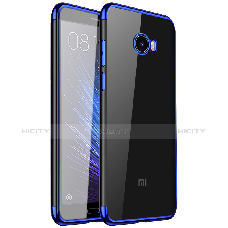 Carcasa Silicona Ultrafina Transparente T08 para Xiaomi Mi Note 2 Special Edition Azul