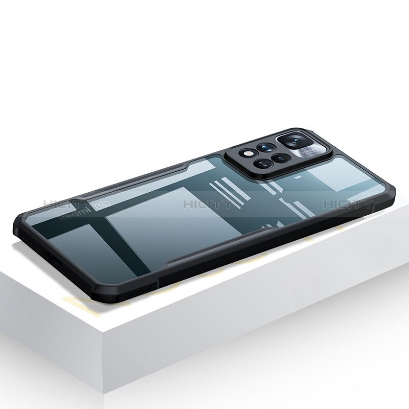 Carcasa Silicona Ultrafina Transparente T08 para Xiaomi Poco X4 NFC Negro