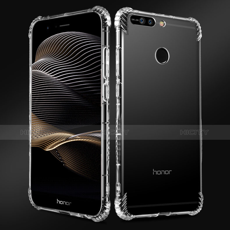 Carcasa Silicona Ultrafina Transparente T09 para Huawei Honor 8 Pro Claro