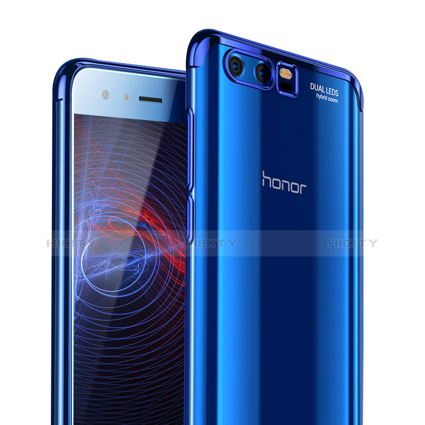 Carcasa Silicona Ultrafina Transparente T09 para Huawei Honor 9 Azul