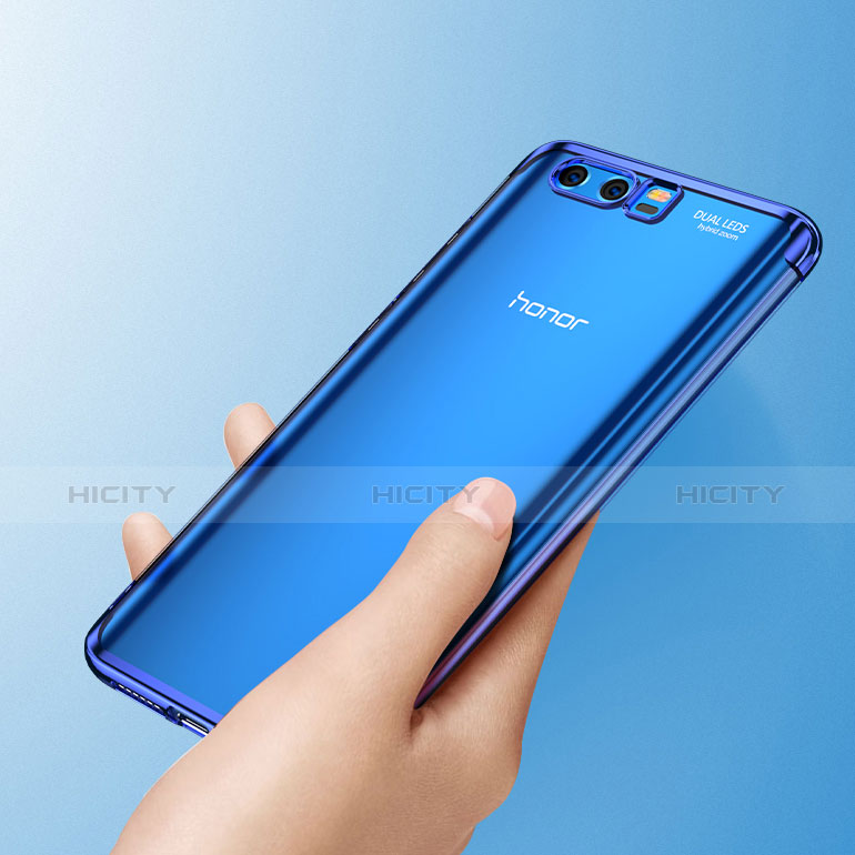 Carcasa Silicona Ultrafina Transparente T09 para Huawei Honor 9 Azul