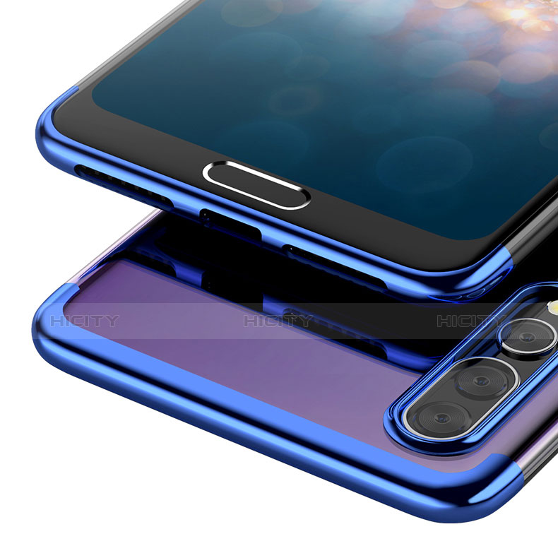 Carcasa Silicona Ultrafina Transparente T09 para Huawei P20 Pro Azul