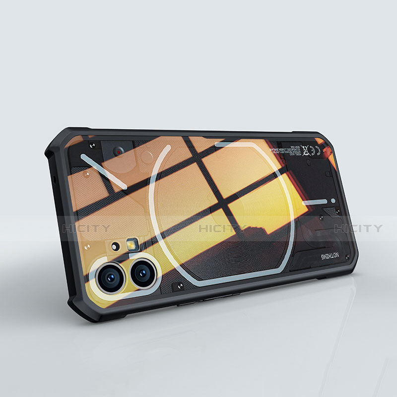 Carcasa Silicona Ultrafina Transparente T09 para Nothing Phone 1 Negro