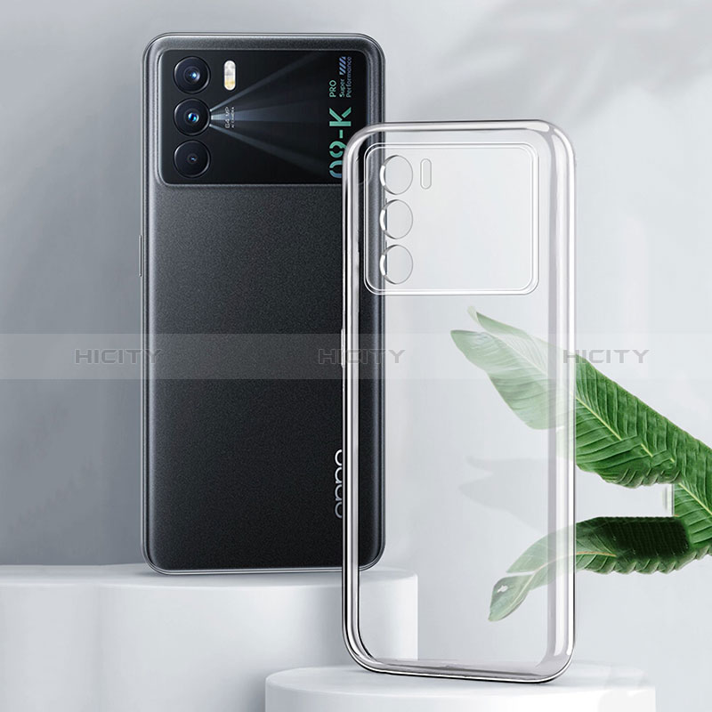 Carcasa Silicona Ultrafina Transparente T09 para Oppo K9 Pro 5G Claro