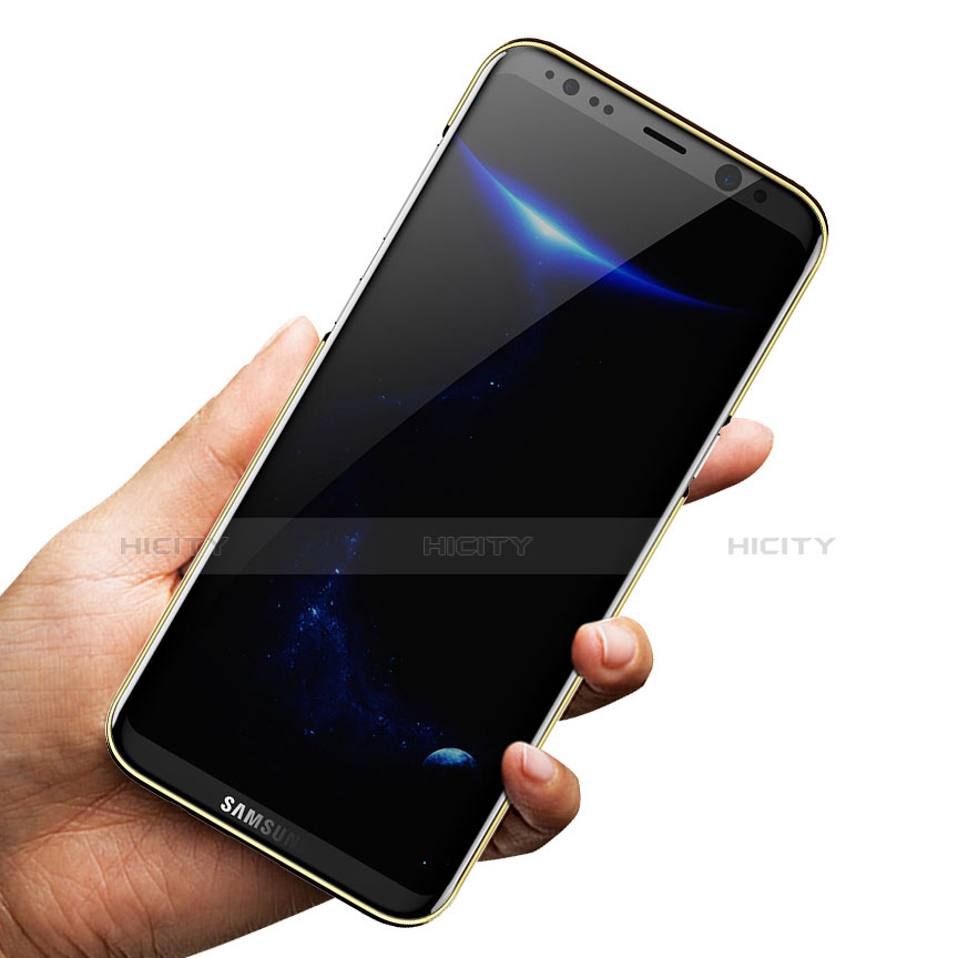 Carcasa Silicona Ultrafina Transparente T09 para Samsung Galaxy S8 Oro