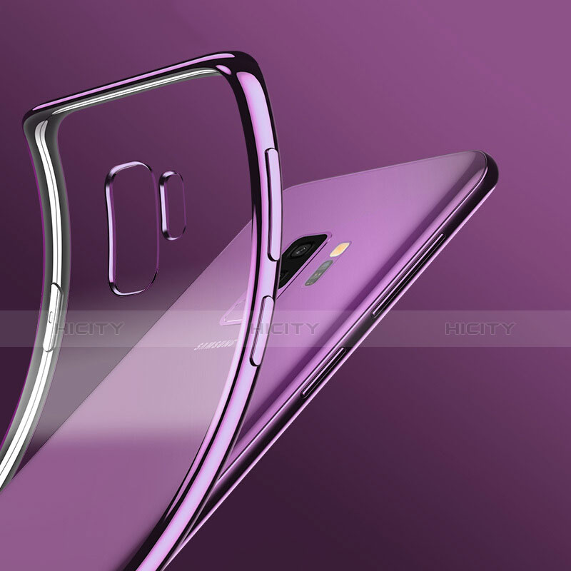 Carcasa Silicona Ultrafina Transparente T09 para Samsung Galaxy S9 Plus Morado