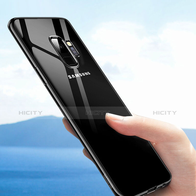 Carcasa Silicona Ultrafina Transparente T09 para Samsung Galaxy S9 Plus Negro