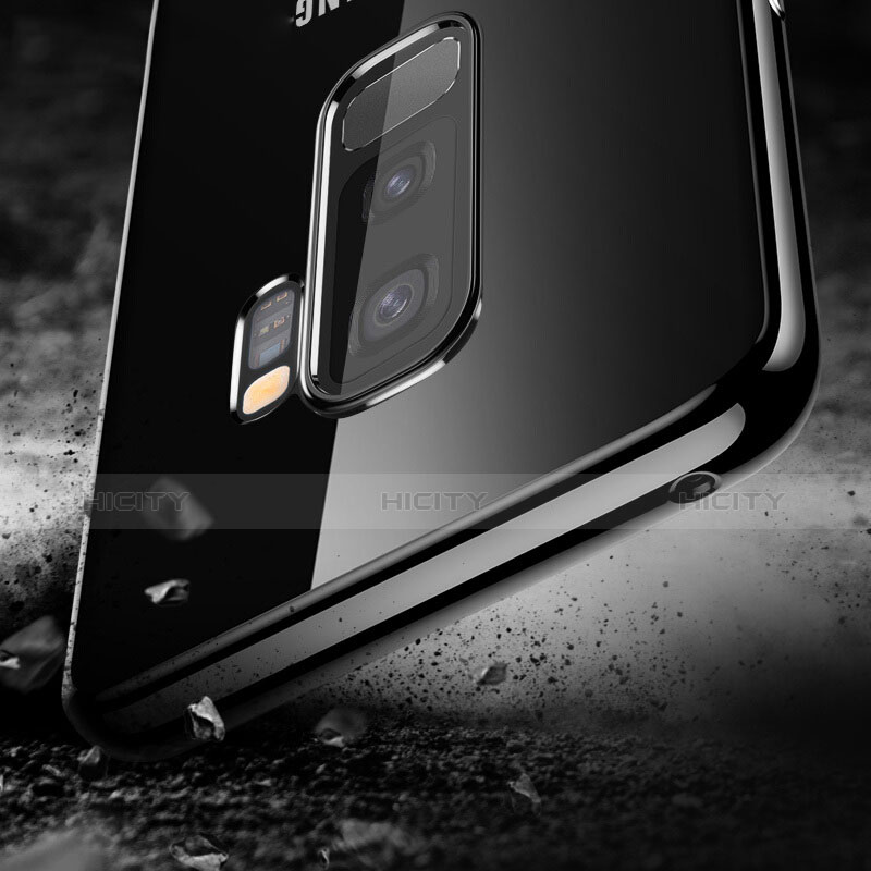 Carcasa Silicona Ultrafina Transparente T09 para Samsung Galaxy S9 Plus Negro