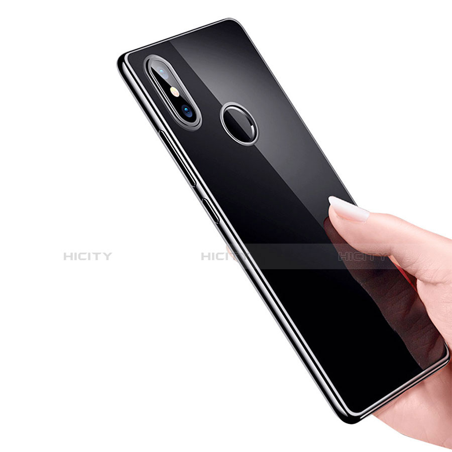 Carcasa Silicona Ultrafina Transparente T09 para Xiaomi Mi 8 Negro