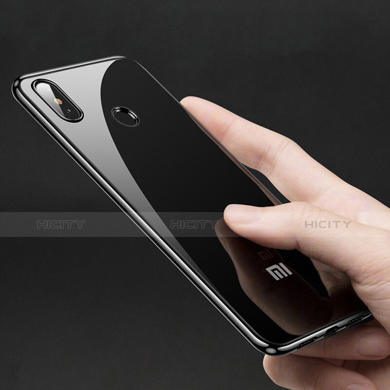 Carcasa Silicona Ultrafina Transparente T09 para Xiaomi Mi 8 Negro