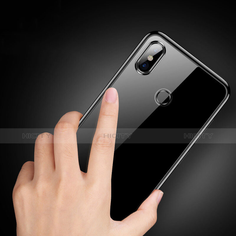 Carcasa Silicona Ultrafina Transparente T09 para Xiaomi Mi 8 Negro