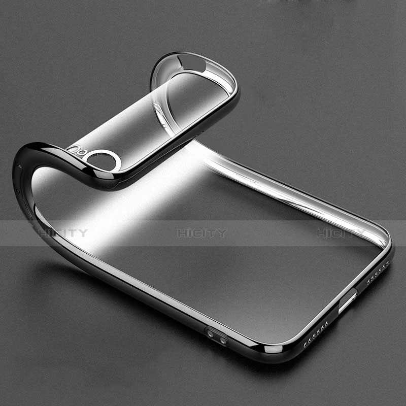 Carcasa Silicona Ultrafina Transparente T10 para Apple iPhone XR Negro