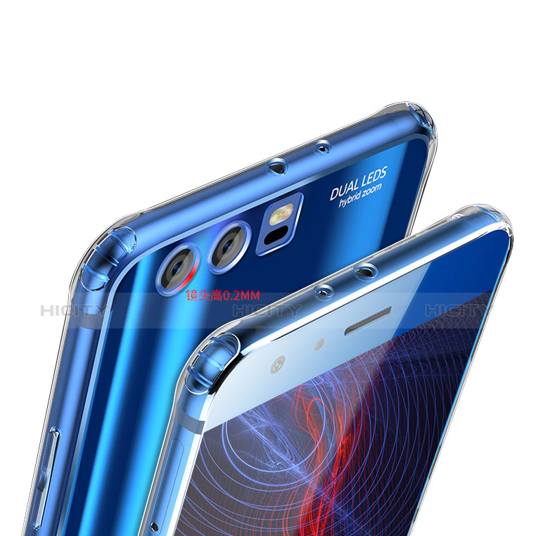 Carcasa Silicona Ultrafina Transparente T10 para Huawei Honor 9 Plata