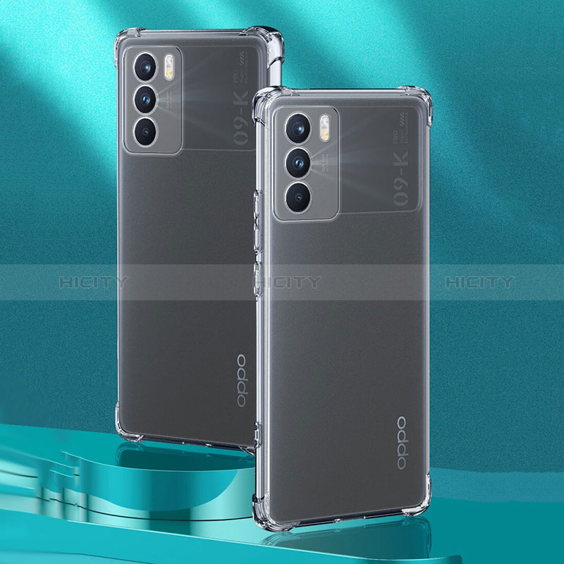 Carcasa Silicona Ultrafina Transparente T10 para Oppo K9 Pro 5G Claro