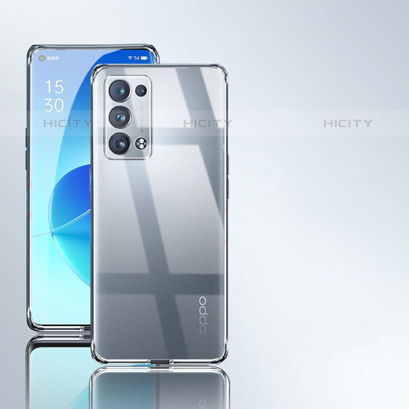 Carcasa Silicona Ultrafina Transparente T10 para Oppo Reno6 Pro 5G Claro