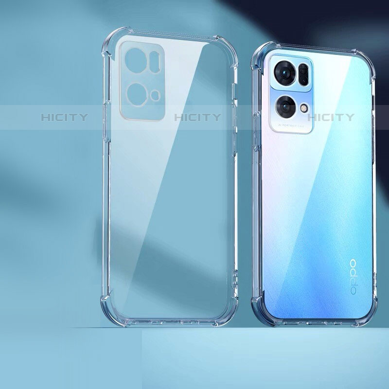 Carcasa Silicona Ultrafina Transparente T10 para Oppo Reno7 Pro 5G Claro