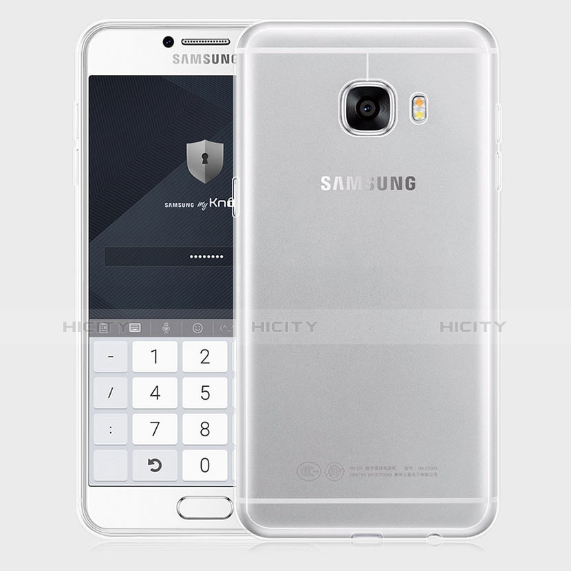 Carcasa Silicona Ultrafina Transparente T10 para Samsung Galaxy C9 Pro C9000 Claro