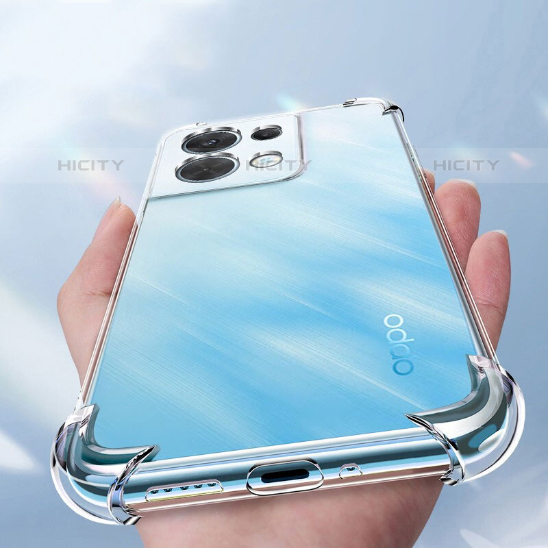 Carcasa Silicona Ultrafina Transparente T11 para Oppo Reno8 Pro 5G Claro