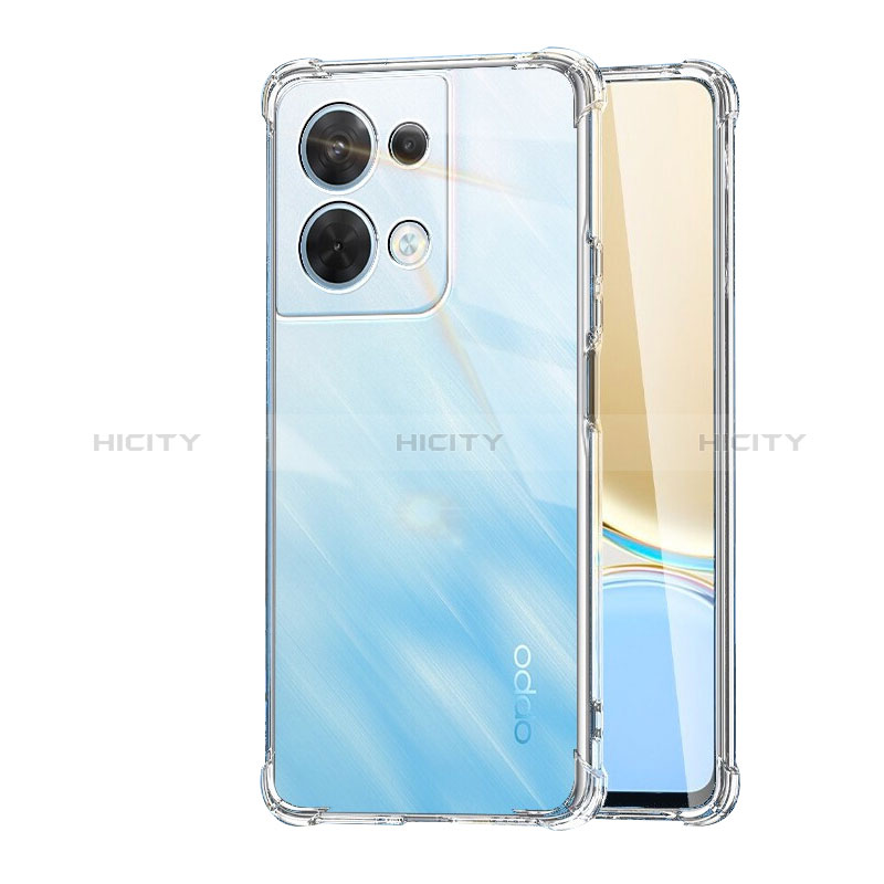 Carcasa Silicona Ultrafina Transparente T11 para Oppo Reno9 Pro+ Plus 5G Claro