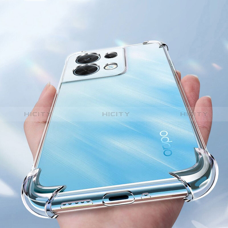 Carcasa Silicona Ultrafina Transparente T11 para Oppo Reno9 Pro+ Plus 5G Claro