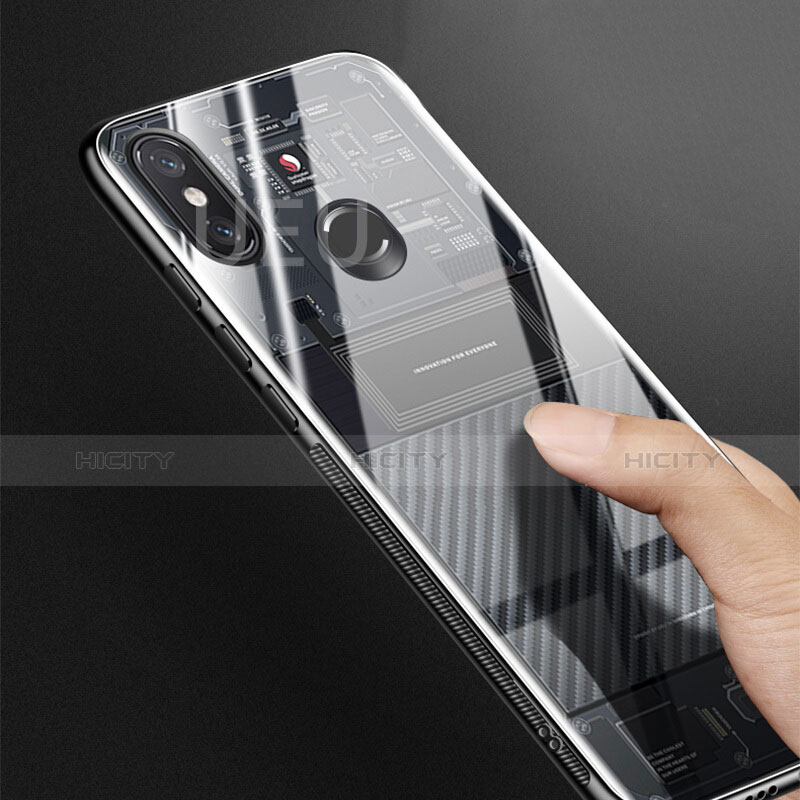 Carcasa Silicona Ultrafina Transparente T11 para Xiaomi Mi 8 Negro