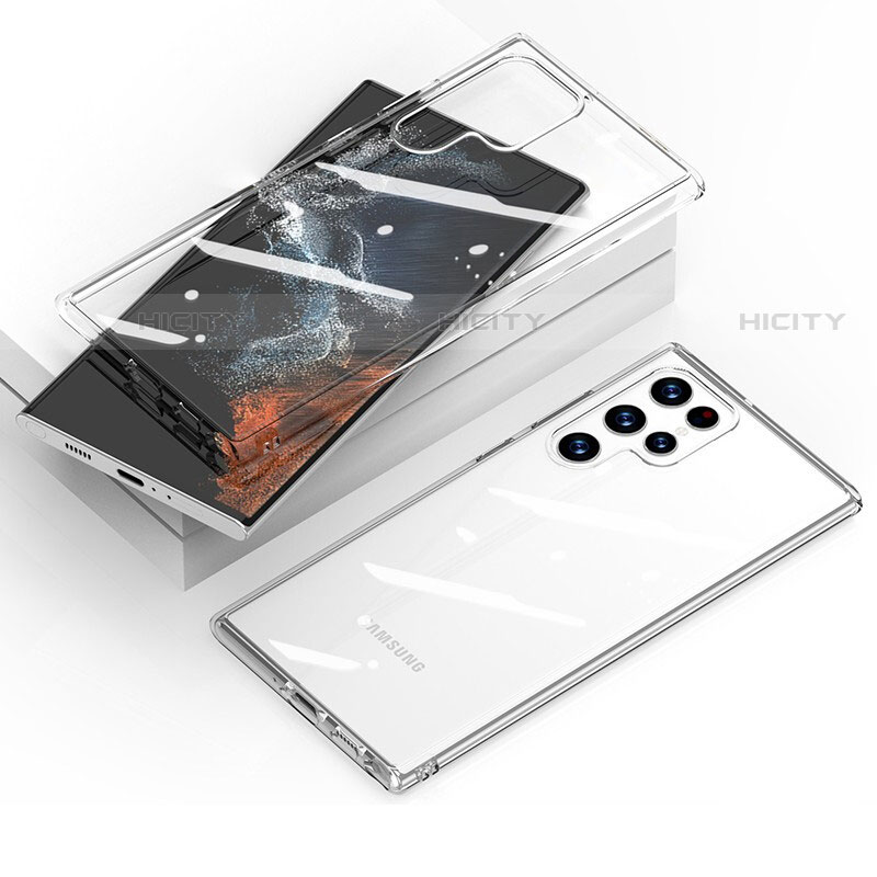 Carcasa Silicona Ultrafina Transparente T12 para Samsung Galaxy S22 Ultra 5G Claro