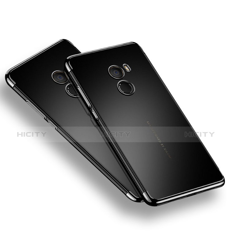 Carcasa Silicona Ultrafina Transparente T12 para Xiaomi Mi Mix 2 Negro