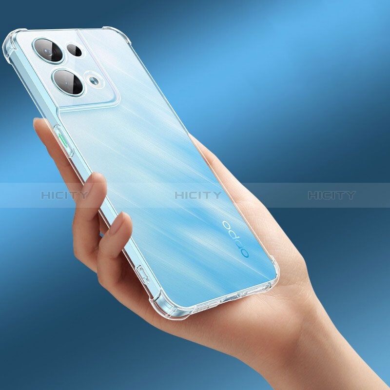 Carcasa Silicona Ultrafina Transparente T13 para Oppo Reno9 Pro+ Plus 5G Claro