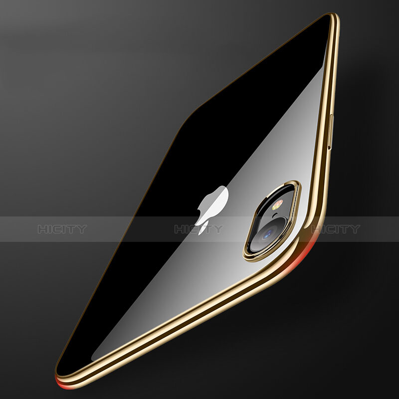 Carcasa Silicona Ultrafina Transparente T15 para Apple iPhone XR Oro