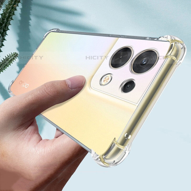 Carcasa Silicona Ultrafina Transparente T15 para Oppo Reno8 Pro 5G Claro