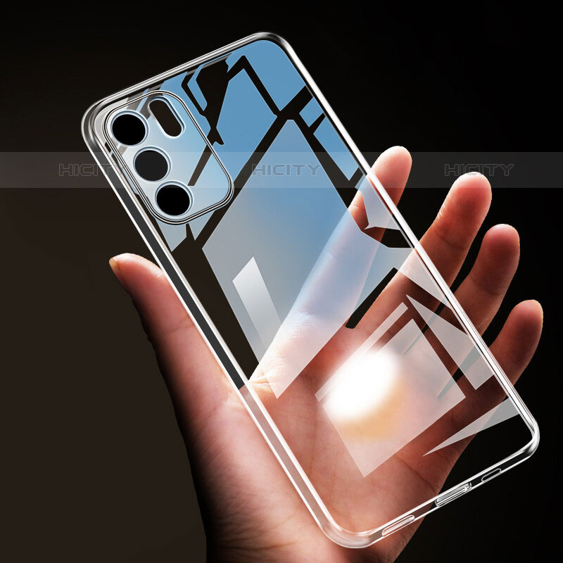 Carcasa Silicona Ultrafina Transparente T16 para Oppo Reno6 Pro 5G India Claro