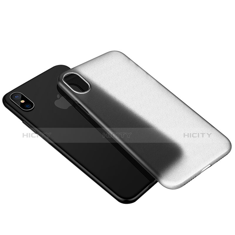 Carcasa Silicona Ultrafina Transparente T18 para Apple iPhone X Blanco