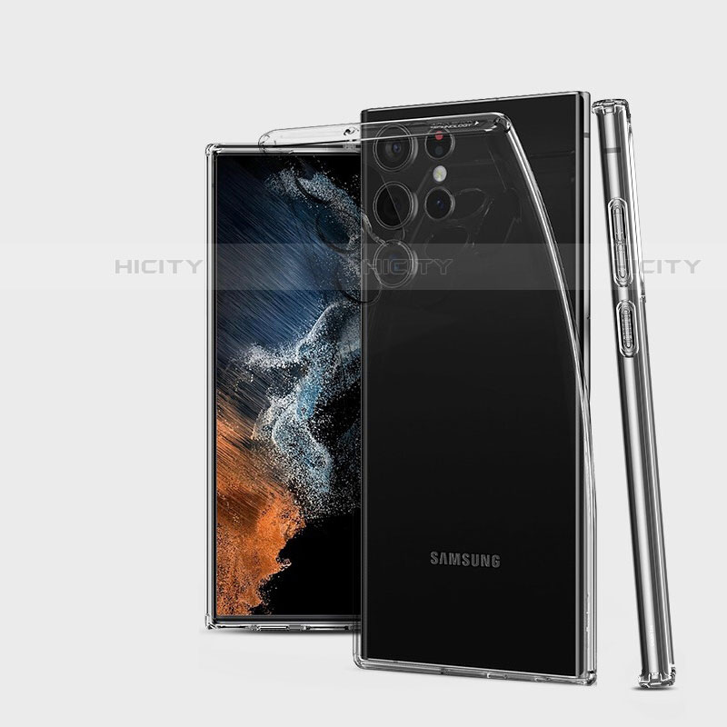 Carcasa Silicona Ultrafina Transparente T18 para Samsung Galaxy S22 Ultra 5G Claro
