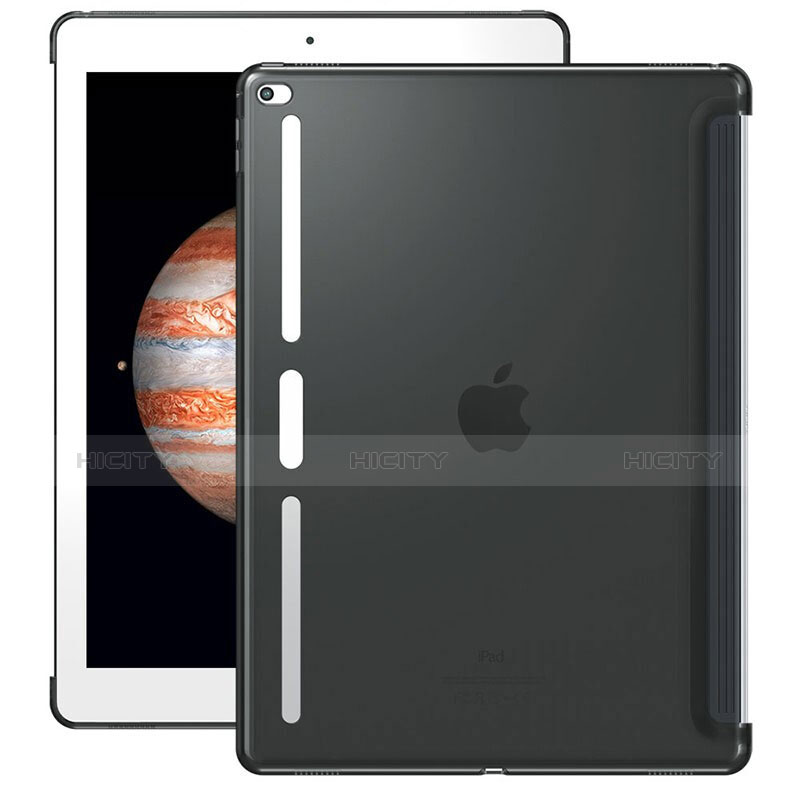 Carcasa Silicona Ultrafina Transparente Z01 para Apple iPad Pro 12.9 Gris