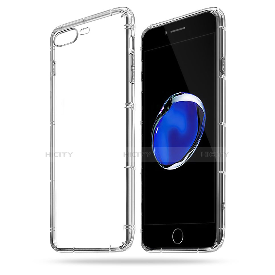 Carcasa Silicona Ultrafina Transparente Z07 para Apple iPhone 8 Plus Claro